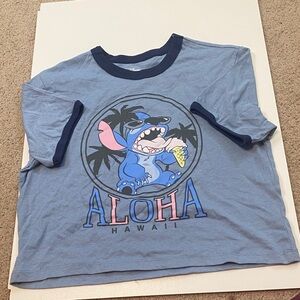 Disney Kids Blue Aloha Stitch T-Shirt